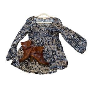 Melloday women printed flowy dress size S